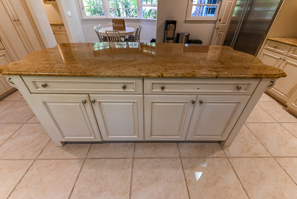 Superior Woodcraft Traditional Cream Kitchen with Island & Butler's Pantry