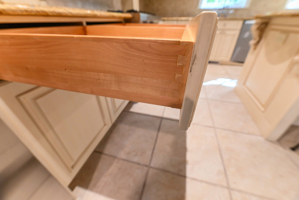 Superior Woodcraft Traditional Cream Kitchen with Island & Butler's Pantry