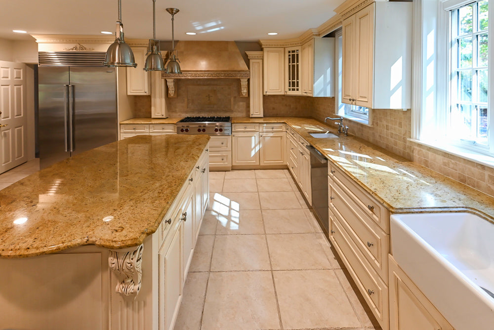 Superior Woodcraft Traditional Cream Kitchen with Island & Butler's Pantry