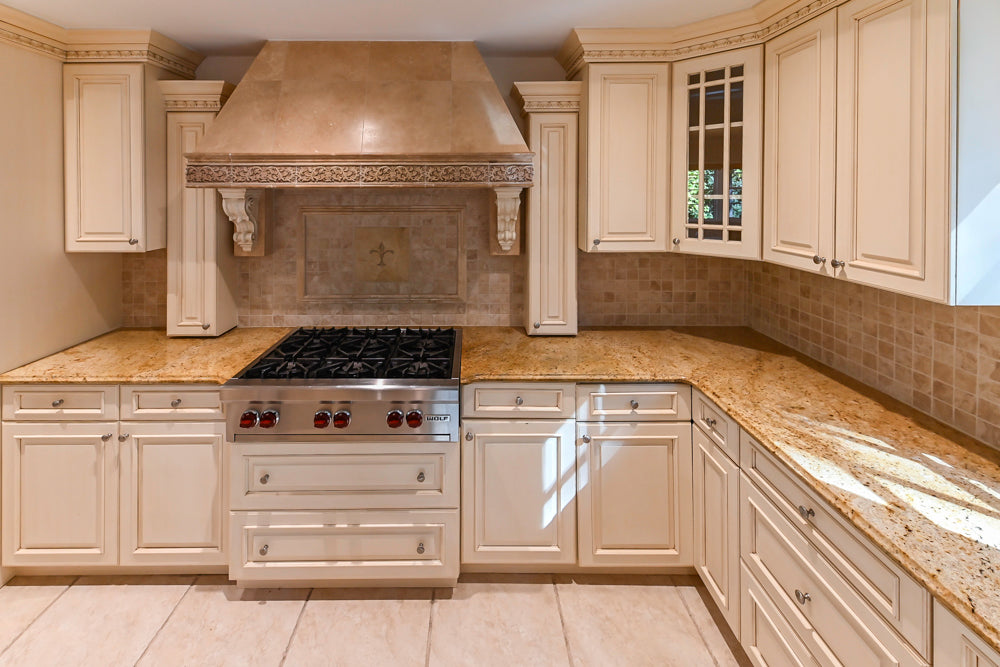 Superior Woodcraft Traditional Cream Kitchen with Island & Butler's Pantry