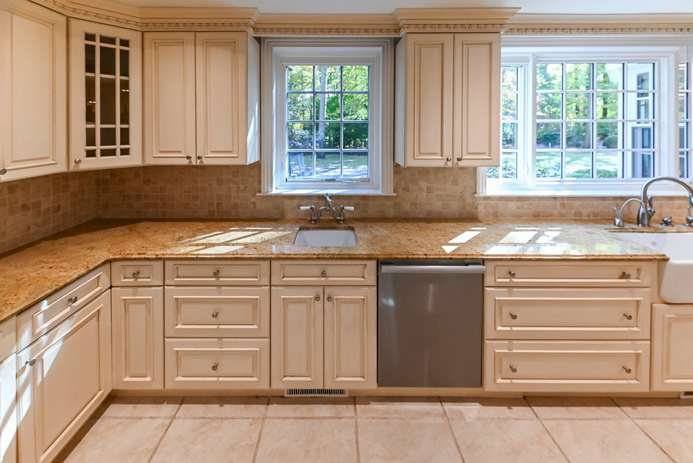 Superior Woodcraft Traditional Cream Kitchen with Island & Butler's Pantry