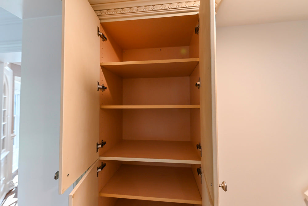 Superior Woodcraft Traditional Cream Kitchen with Island & Butler's Pantry