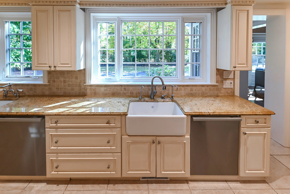 Superior Woodcraft Traditional Cream Kitchen with Island & Butler's Pantry