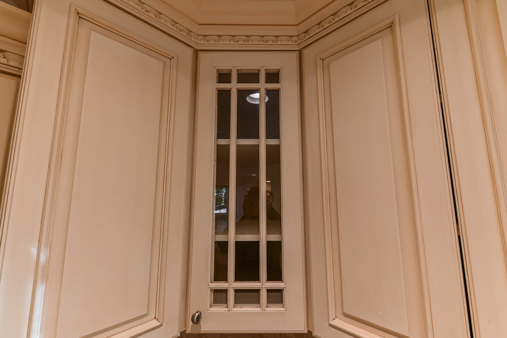 Superior Woodcraft Traditional Cream Kitchen with Island & Butler's Pantry