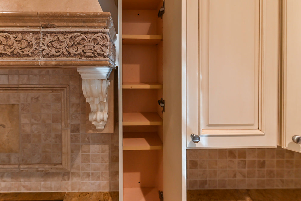 Superior Woodcraft Traditional Cream Kitchen with Island & Butler's Pantry