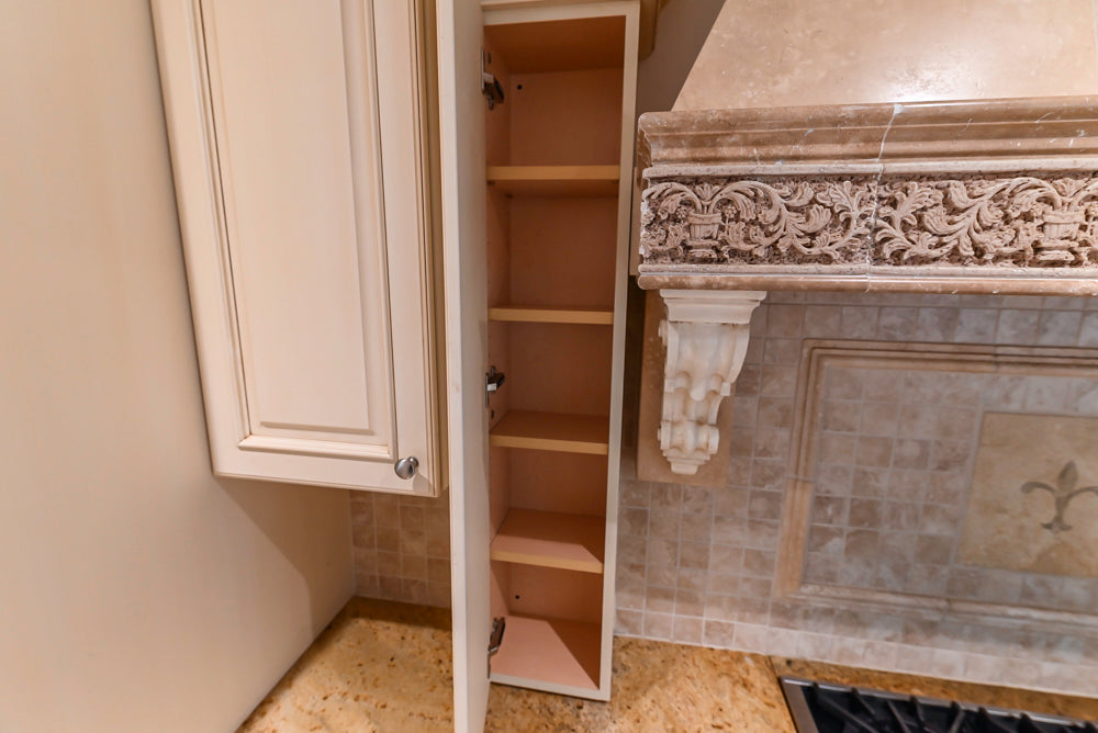 Superior Woodcraft Traditional Cream Kitchen with Island & Butler's Pantry