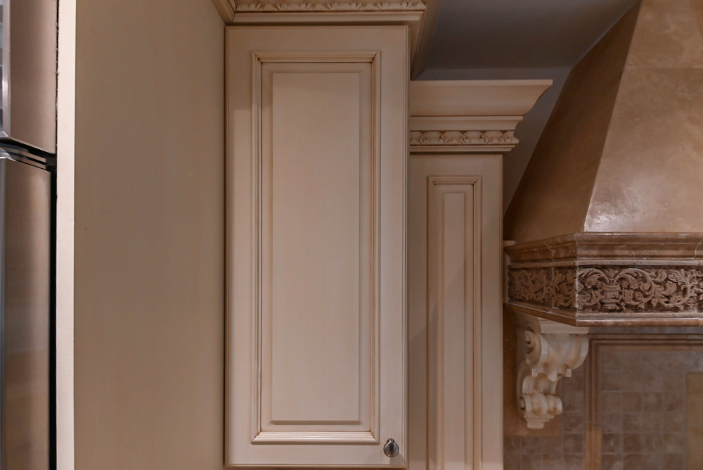 Superior Woodcraft Traditional Cream Kitchen with Island & Butler's Pantry