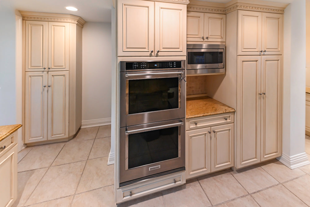 Superior Woodcraft Traditional Cream Kitchen with Island & Butler's Pantry