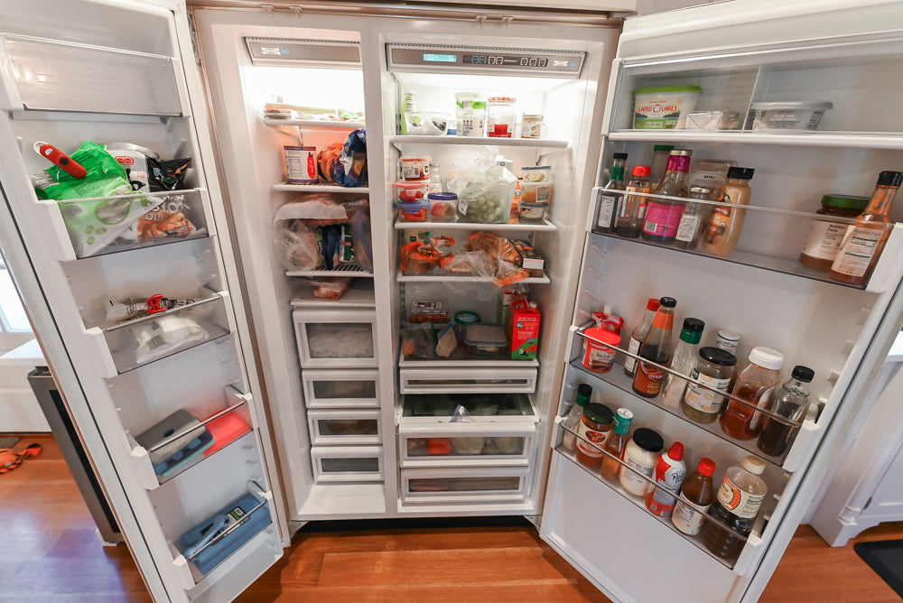 Traditional Large White Kitchen with Island, Desk Area & Appliances
