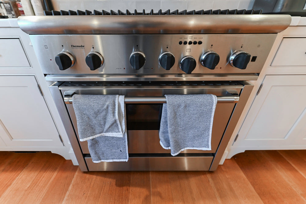 Traditional Large White Kitchen with Island, Desk Area & Appliances