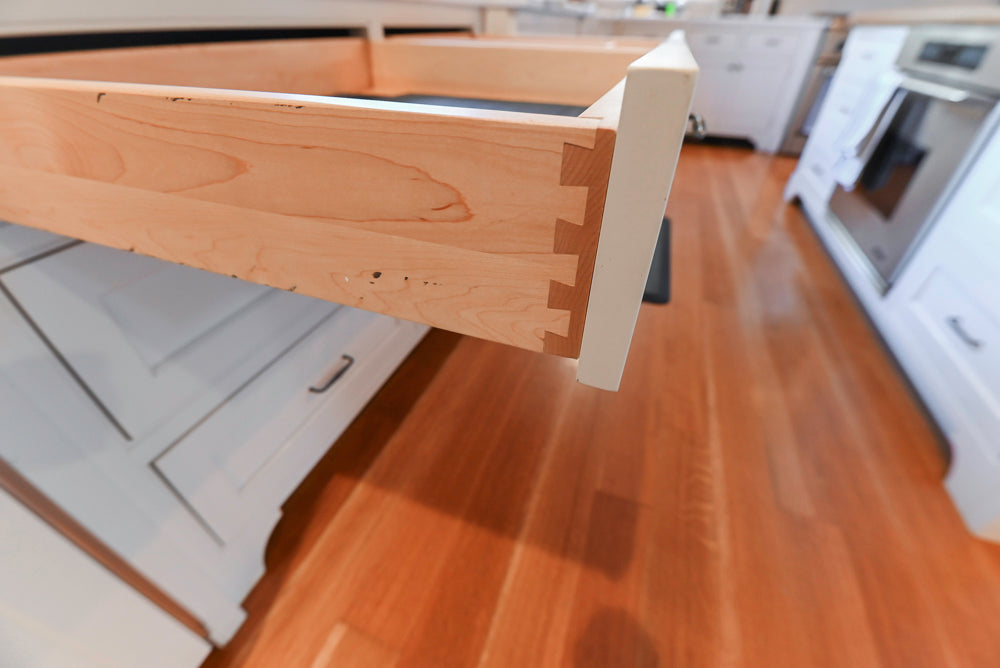 Traditional Large White Kitchen with Island, Desk Area & Appliances