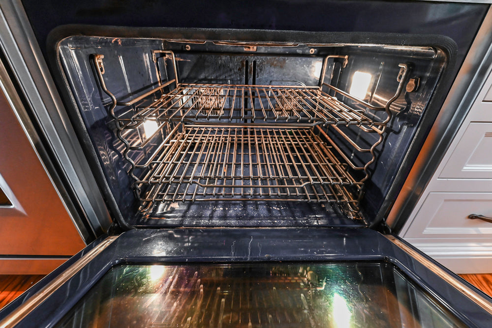 Traditional White Kitchen with Chestnut Brown Island, Desk Area & Appliances