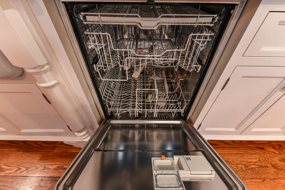 Traditional White Kitchen with Chestnut Brown Island, Desk Area & Appliances