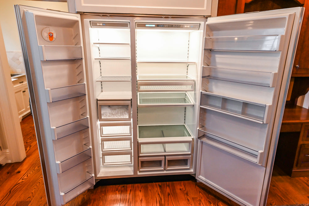 Traditional White Kitchen with Chestnut Brown Island, Desk Area & Appliances