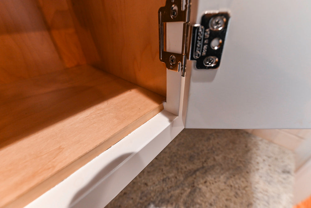Traditional White Kitchen with Chestnut Brown Island, Desk Area & Appliances