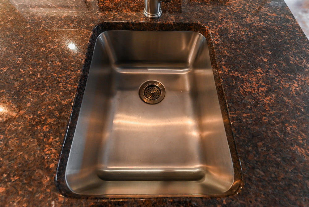 Traditional White Kitchen with Chestnut Brown Island, Desk Area & Appliances
