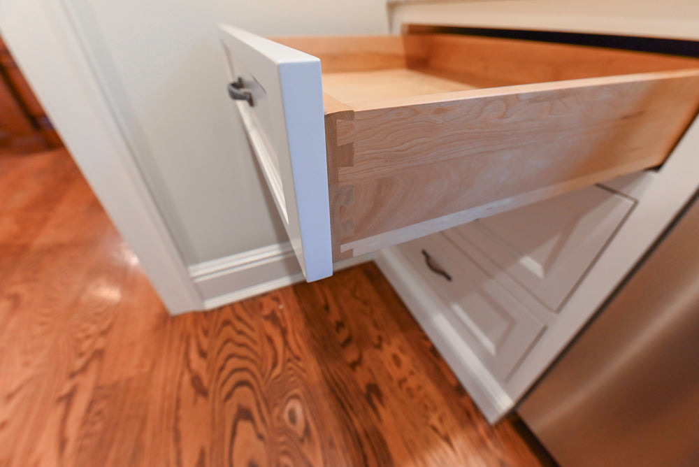 Traditional White Butler's Pantry with Light Granite Countertops
