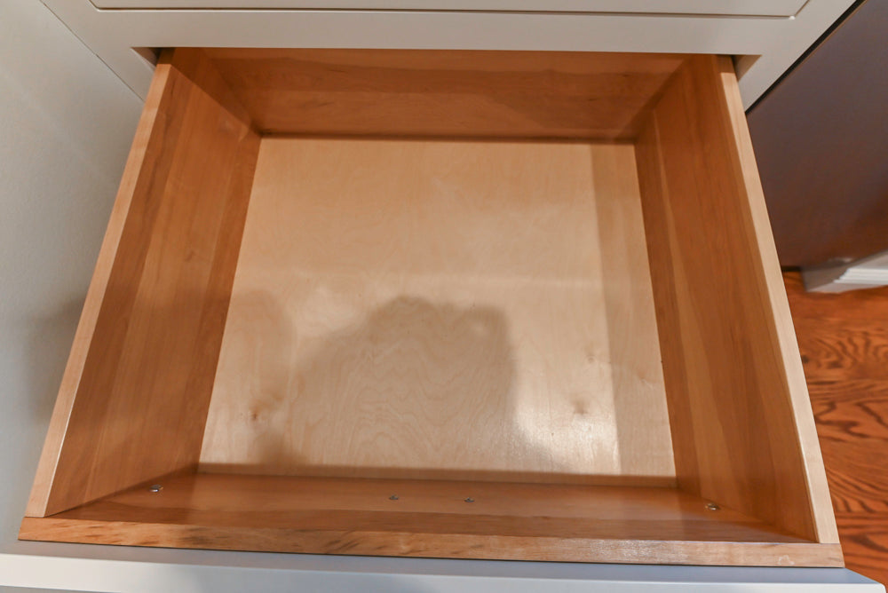 Traditional White Butler's Pantry with Granite Countertops