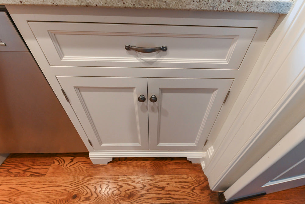 Traditional White Butler's Pantry with Granite Countertops