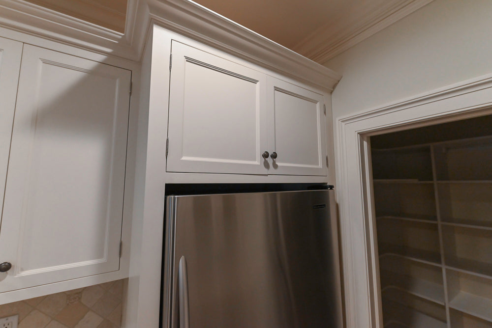 Traditional White Butler's Pantry with Granite Countertops