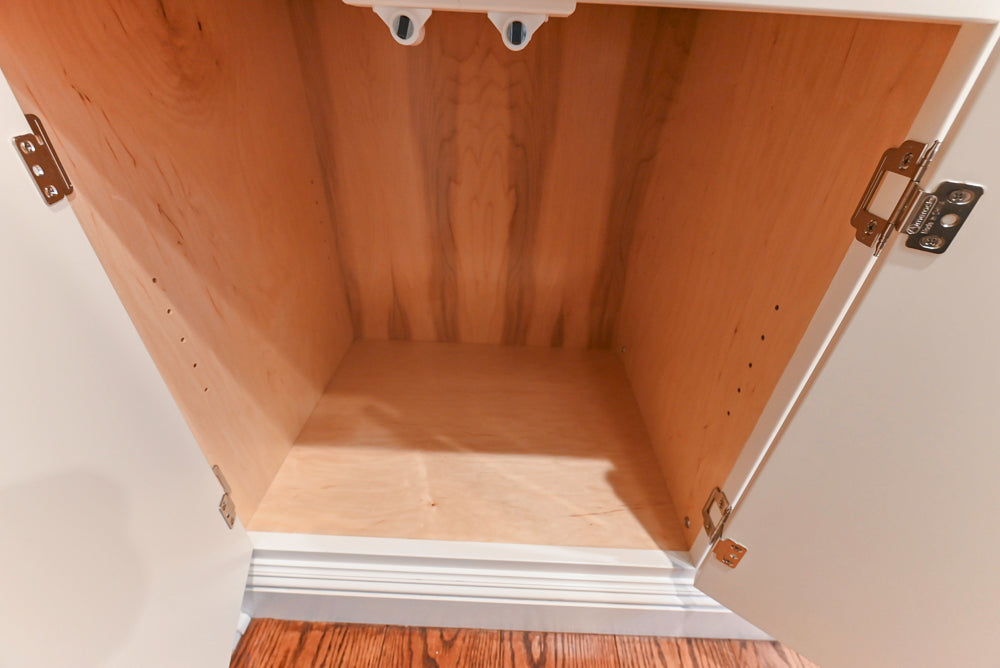 Traditional White Butler's Pantry with Granite Countertops