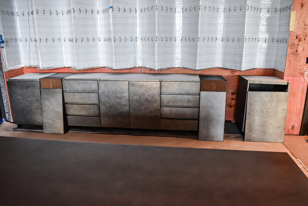 Arditi Collection Modern Brown Washed Wet Bar