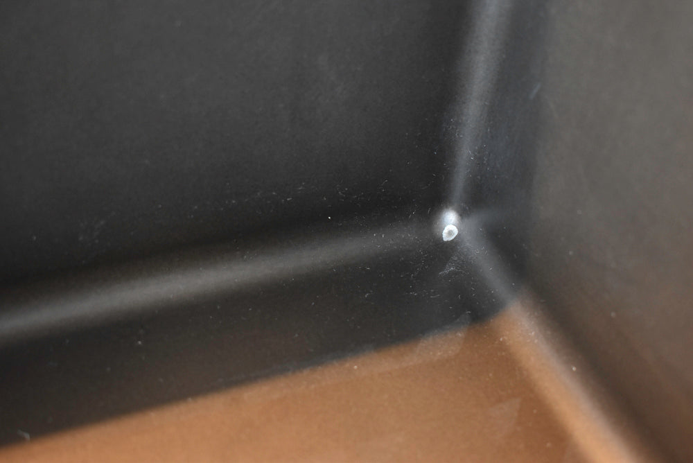 Arditi Collection Modern Brown Washed Wet Bar with Metal Countertop