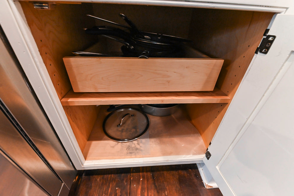 Craft-Maid Custom Cabinetry Traditional White Kitchen with Grey Island and Appliances