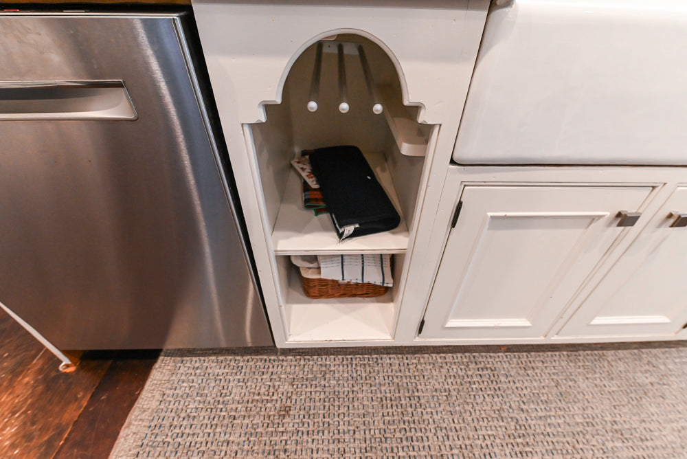 Craft-Maid Custom Cabinetry Traditional White Kitchen with Grey Island and Appliances