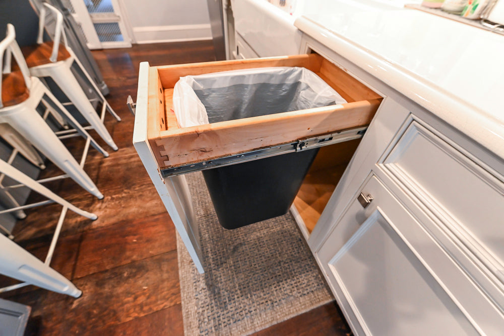 Craft-Maid Custom Cabinetry Traditional White Kitchen with Grey Island and Appliances