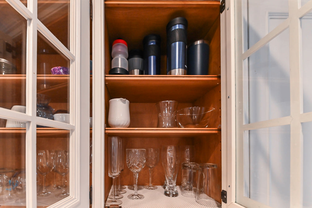 Craft-Maid Custom Cabinetry Traditional White Kitchen with Grey Island and Appliances