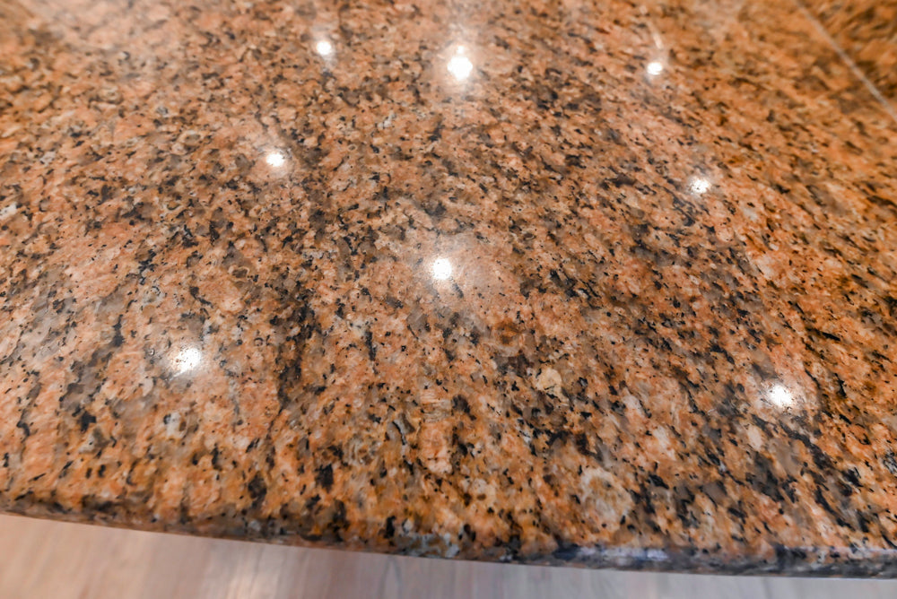 Traditional White Kitchen with Island, Granite Countertops & High-End Appliances