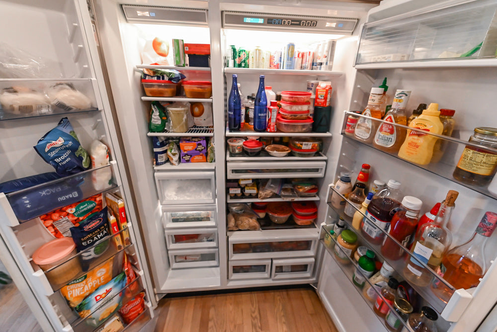 Traditional White Kitchen with Island, Granite Countertops & High-End Appliances