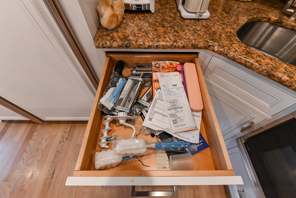 Traditional White Kitchen with Island, Granite Countertops & High-End Appliances