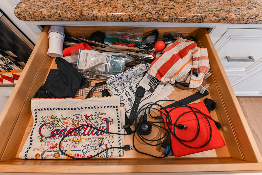 Traditional White Kitchen with Island, Granite Countertops & High-End Appliances