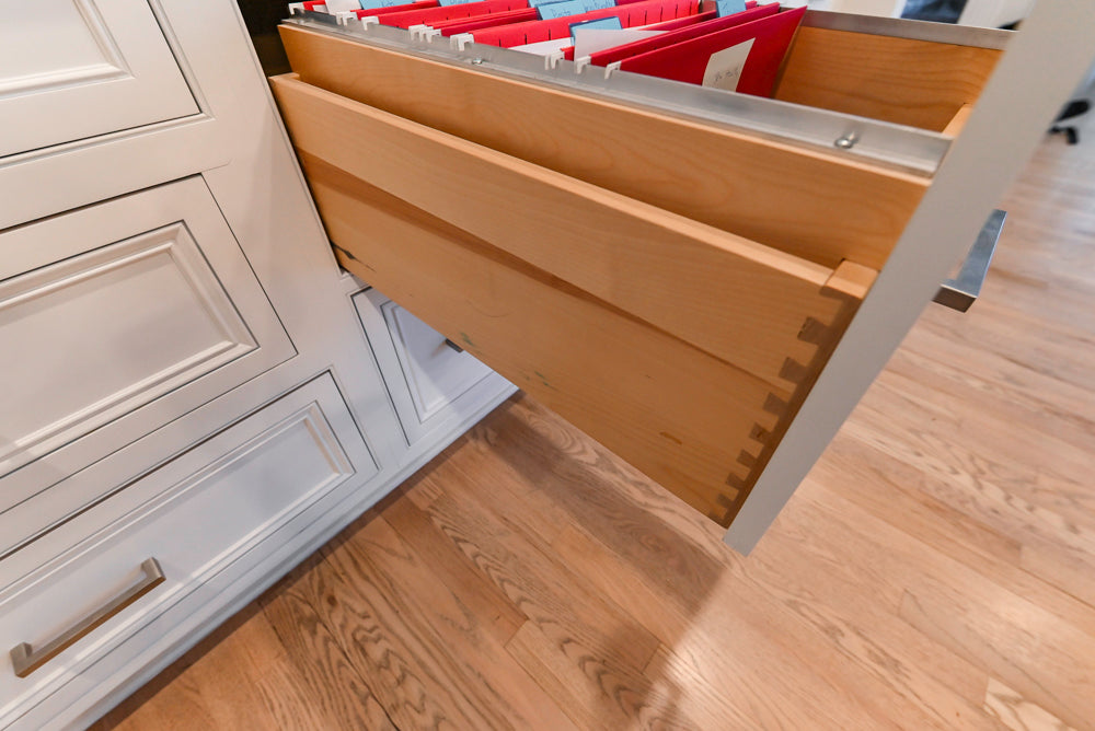 Traditional White Kitchen with Island, Granite Countertops & High-End Appliances
