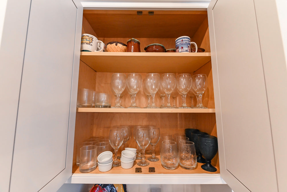 Traditional White Kitchen with Island, Granite Countertops & High-End Appliances