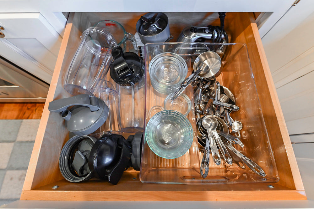 Traditional White Kitchen with Marble Top Island, Desk Area & Luxe Appliances