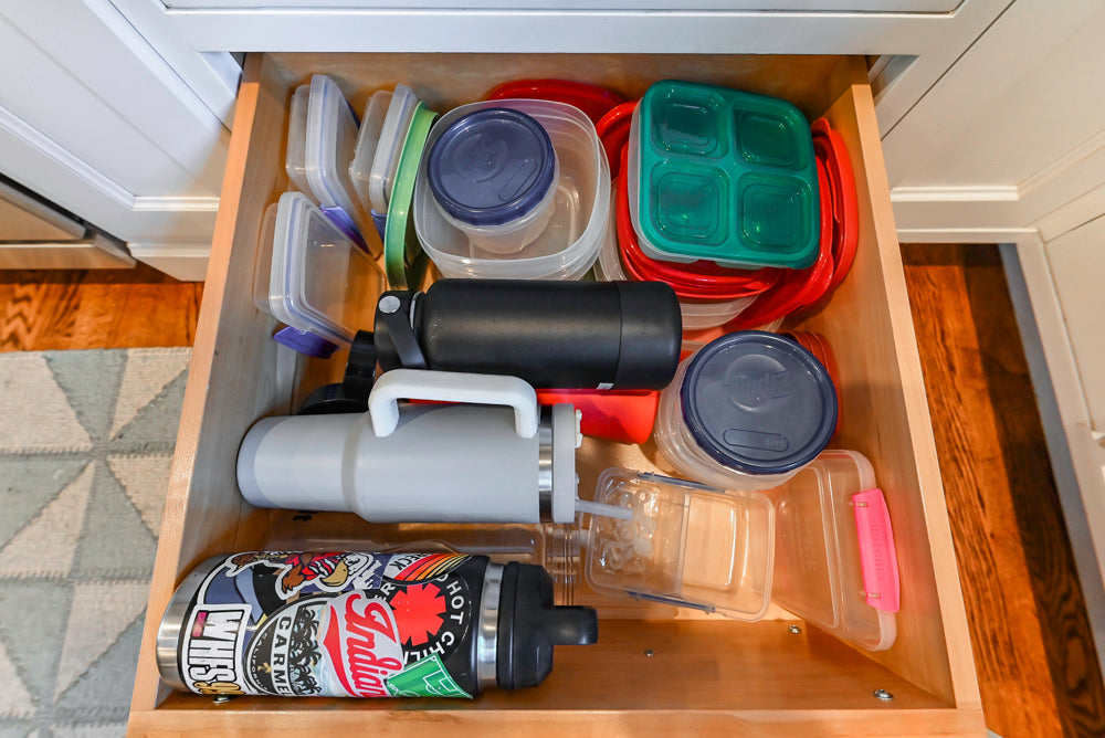 Traditional White Kitchen with Marble Top Island, Desk Area & Luxe Appliances