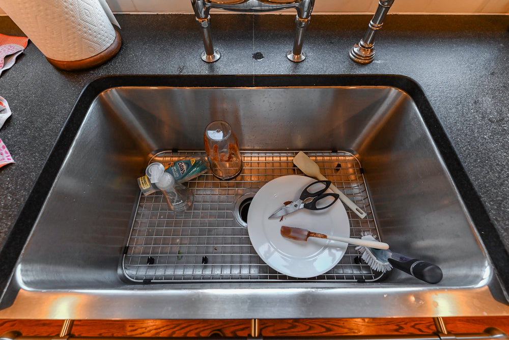 Traditional White Kitchen with Marble Top Island, Desk Area & Luxe Appliances