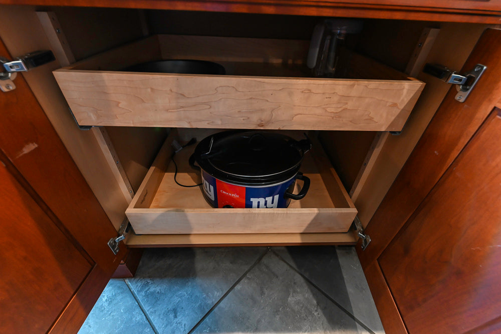 Wood-Mode Traditional Wooden Kitchen with Island, Granite Countertops & Luxe Appliances