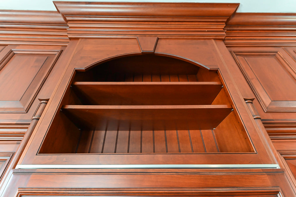 Wood-Mode Traditional Wooden Kitchen with Island, Granite Countertops & Luxe Appliances