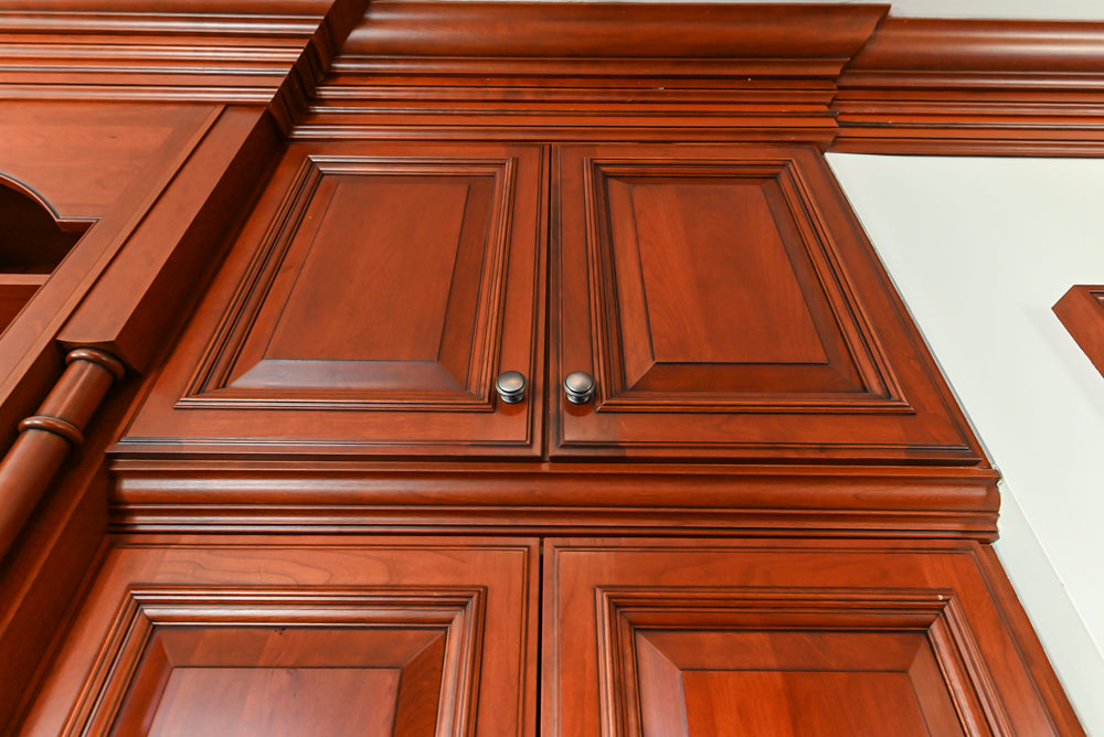 Wood-Mode Traditional Wooden Kitchen with Island, Granite Countertops & Luxe Appliances