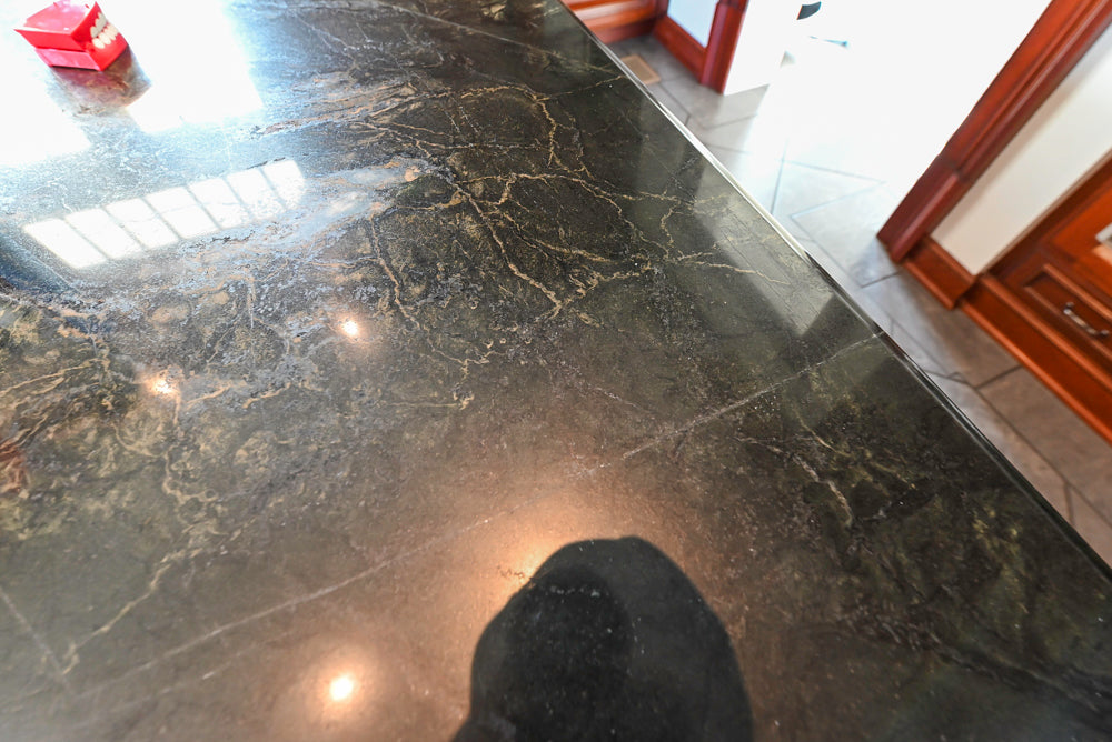 Wood-Mode Traditional Wooden Kitchen with Island, Granite Countertops & Luxe Appliances