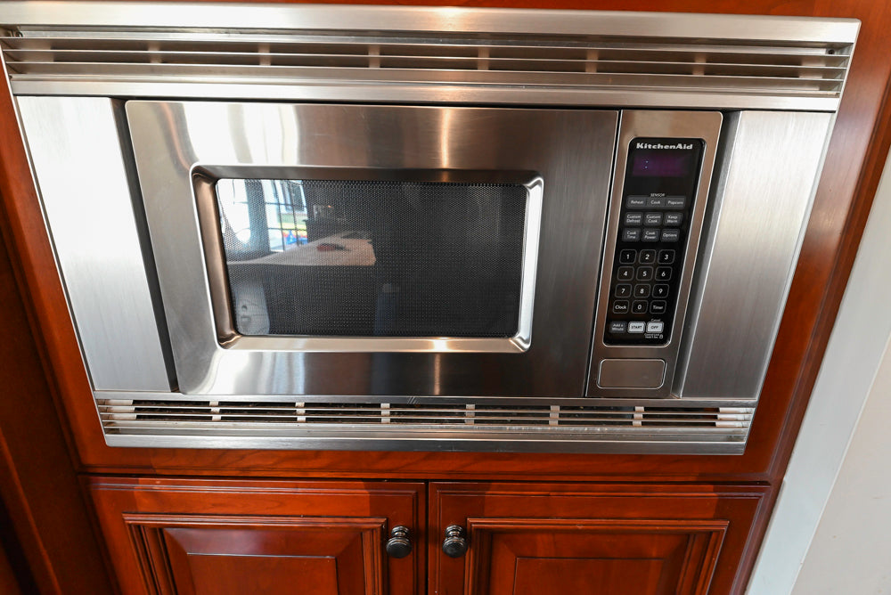 Wood-Mode Traditional Wooden Kitchen with Island, Granite Countertops & Luxe Appliances