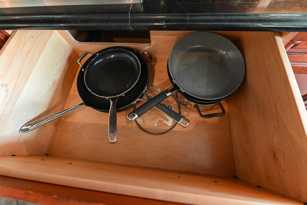 Wood-Mode Traditional Wooden Kitchen with Island, Granite Countertops & Luxe Appliances