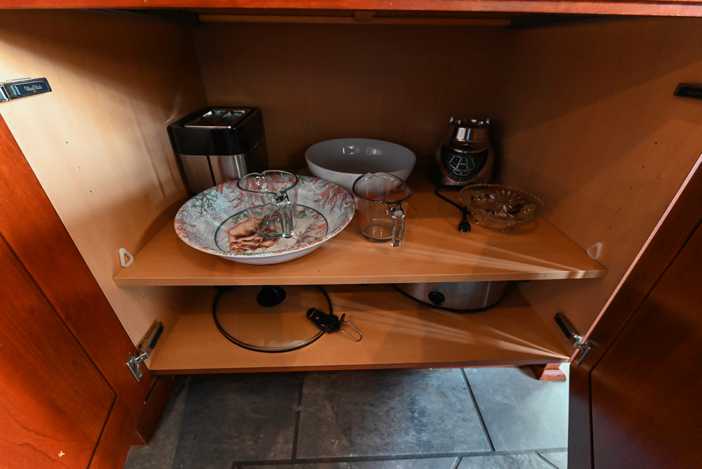 Wood-Mode Traditional Wooden Kitchen with Island, Granite Countertops & Luxe Appliances