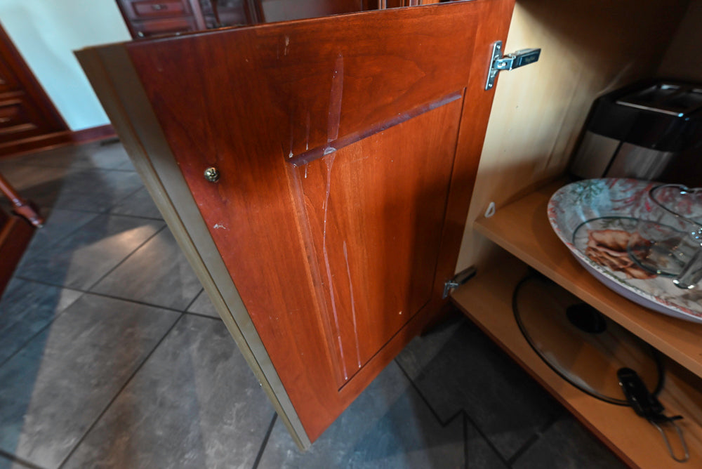 Wood-Mode Traditional Wooden Kitchen with Island, Granite Countertops & Luxe Appliances