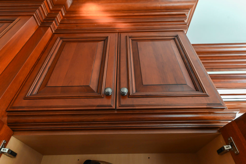 Wood-Mode Traditional Wooden Kitchen with Island, Granite Countertops & Luxe Appliances