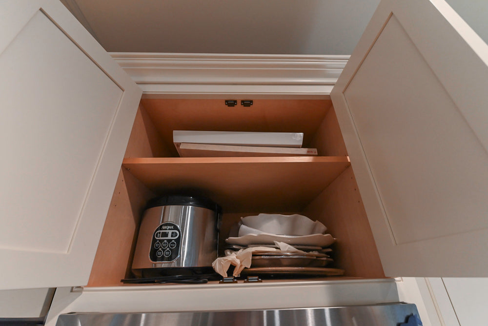 Large Traditional White Kitchen with Island, Stone Countertops & Desk Area
